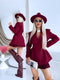 ONE SIZE jacket "HONEY 6785" - BURGUNDY